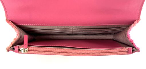 Chanel Quilted Pink Coral Tweed Crossbody Small - Image 32