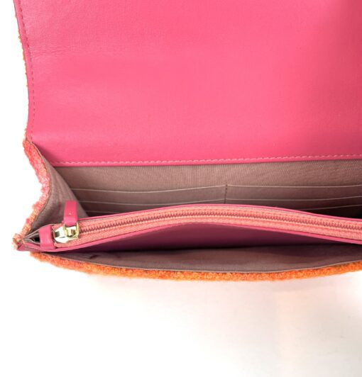 Chanel Quilted Pink Coral Tweed Crossbody Small - Image 7