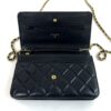 CHANEL Black Classic Wallet On Chain WOC Shoulder Bag Crossbody GHW 12