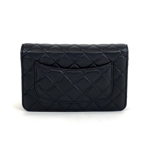 CHANEL Black Classic Wallet On Chain WOC Shoulder Bag Crossbody GHW 6