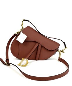 Christian Dior Limited Edition Rust Color Saddle Bag with Strap 3
