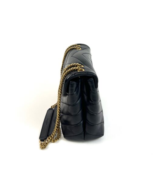 YSL Loulou Small Shoulder Bag in Quilted Leather Gold 7