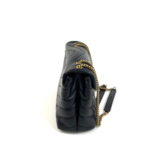 YSL Loulou Small Shoulder Bag in Quilted Leather Gold 8