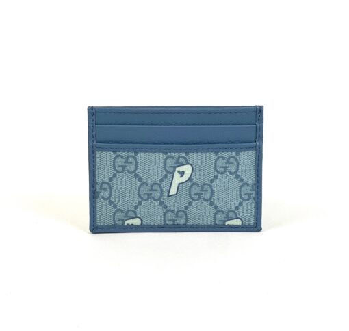 Gucci x Palace Limited Collaboration Blue Card Holder - Image 6