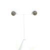 Chanel Crystal Ball Silver Stud Earrings with Gold CC 5