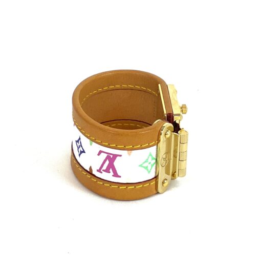 Louis Vuitton White Multicolor Murakami Cuff Bracelet - Image 7