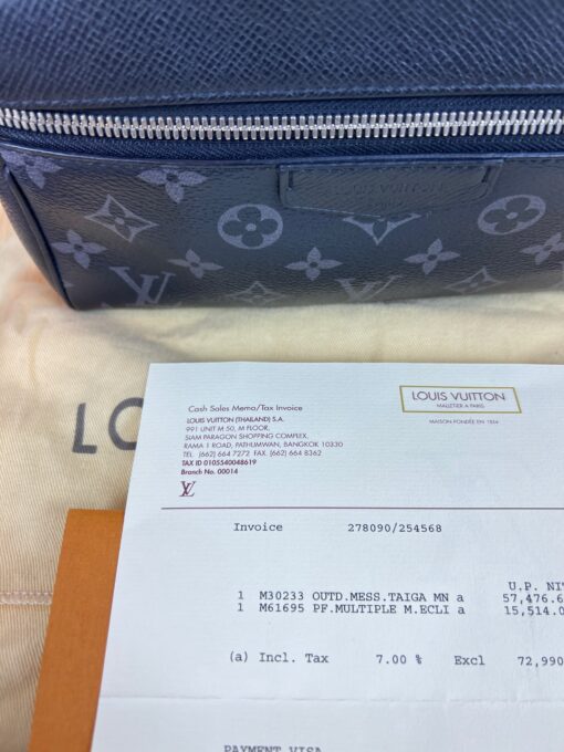 Louis Vuitton Eclipse Outdoor Messenger Monogram Taiga Black 9