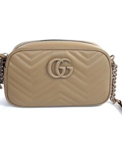 Gucci Sand Brown Small Marmont Crossbody