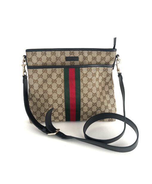 Gucci Sherry Line Canvas Messenger Logo Medium