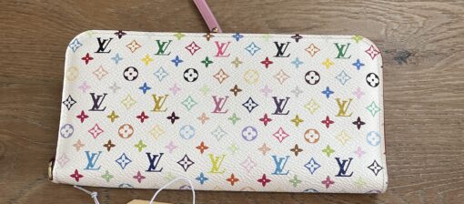 Louis Vuitton Monogram Multicolor Insolite Wallet White Litchi Pink