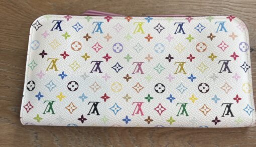 Louis Vuitton Monogram Multicolor Insolite Wallet White Litchi Pink - Image 3