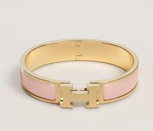 Hermes Light Pink Gold Clic Clac GM