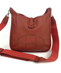 Hermes Evelyne PM 2016 Brick Red Taurillon Clemence Leather 23