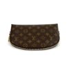 Back of the pouch with the zip running along the top