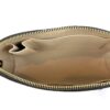 Open pouch seen from the side showing the full zip opening
