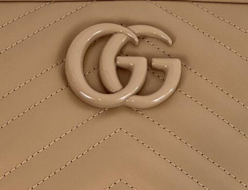 Gucci Sand Brown Small Marmont Crossbody New 15