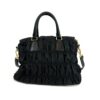 Prada Tessuto Gaufre Nylon Small Black Satchel Handbag 5
