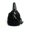 Prada Tessuto Gaufre Nylon Small Black Satchel Handbag 7