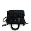 Prada Tessuto Gaufre Nylon Small Black Satchel Handbag 9