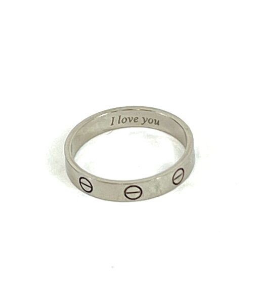 Cartier White Gold Love Ring 58 3