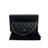 CHANEL Black Classic Flap Wallet 20