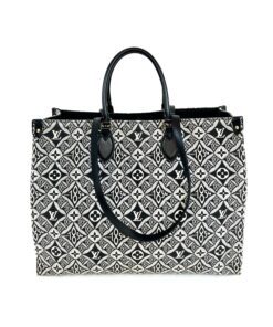 Louis Vuitton Onthego GM Jacquard Since 1854 Grey Shoulder Tote Bag