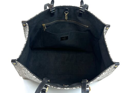 Louis Vuitton Onthego GM Jacquard Since 1854 Grey Shoulder Tote Bag 12