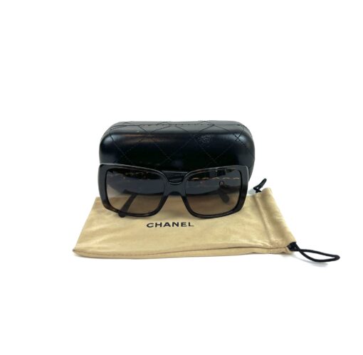 Chanel Black Chain Square Sunglasses 5208-Q 8