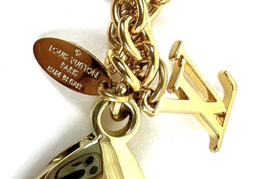 Louis Vuitton Ivy Gold Flower Bag Charm 5