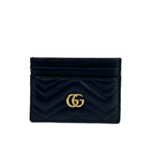 GUCCI BLACK MARMONT CARD CASE