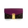Louis Vuitton Monogram Pallas Long Wallet Purple