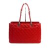 Chanel Red Caviar Grand Shopping Tote XL GST Silver 5