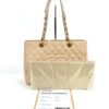 Chanel Caviar Quilted Grand Shopping Tote GST Beige Clair Gold 5