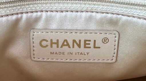 Chanel Caviar Quilted Grand Shopping Tote GST Beige Clair Gold 13