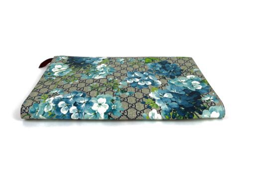 Gucci Blue Blooms Large Tablet Documents Holder Clutch 7