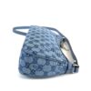 Gucci X PALACE Supreme Monogram Palace Textured Dollar Calfskin Shoulder Bag Blue 12