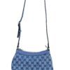 Gucci X PALACE Supreme Monogram Palace Textured Dollar Calfskin Shoulder Bag Blue 8