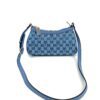 Gucci X PALACE Supreme Monogram Palace Textured Dollar Calfskin Shoulder Bag Blue 4
