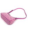 Gucci X PALACE Supreme Monogram Palace Textured Dollar Calfskin Shoulder Bag Pink Pale Rose 4