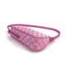 Gucci X PALACE Supreme Monogram Palace Textured Dollar Calfskin Shoulder Bag Pink Pale Rose 17