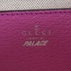 Gucci X PALACE Supreme Monogram Palace Textured Dollar Calfskin Shoulder Bag Pink Pale Rose 7