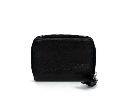 Gucci Pebbled Calfskin Studded Soho Disco Zippy Black Wallet 2