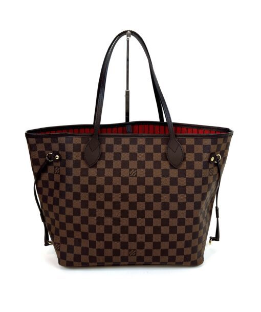 Louis Vuitton Neverfull Damier Ebene MM Cerise Red - Image 6