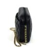GIVENCHY Vintage Quilted Black Leather Gold Chain Crossbody Handbag 5