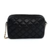 GIVENCHY Vintage Quilted Black Leather Gold Chain Crossbody Handbag 3