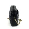 GIVENCHY Vintage Quilted Black Leather Gold Chain Crossbody Handbag 4
