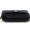 GIVENCHY Vintage Quilted Black Leather Gold Chain Crossbody Handbag 9