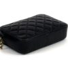 GIVENCHY Vintage Quilted Black Leather Gold Chain Crossbody Handbag 6