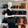 GIVENCHY Vintage Quilted Black Leather Gold Chain Crossbody Handbag 2