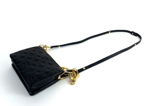 Louis Vuitton Lambskin Embossed Monogram Coussin BB Black Crossbody 8